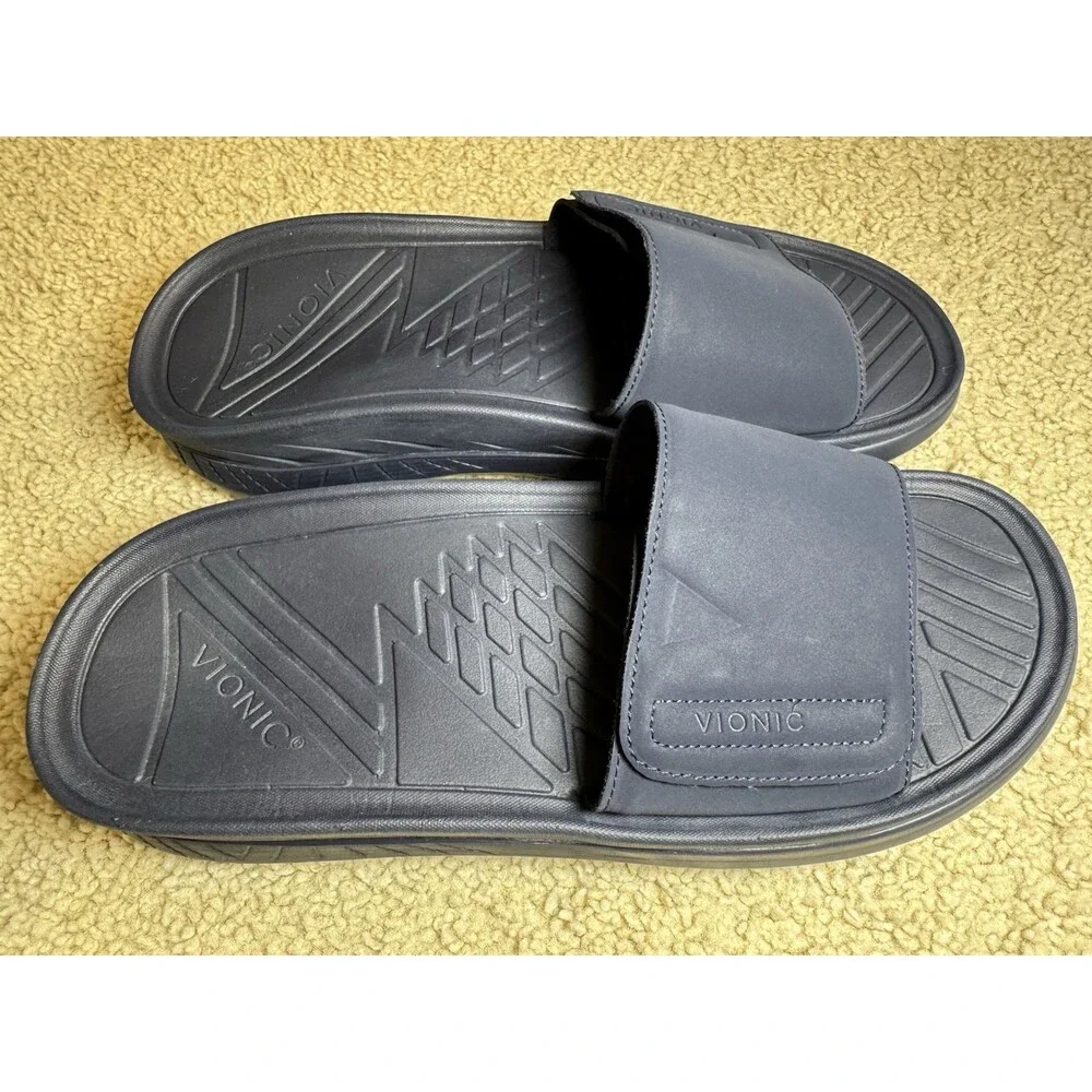 Vionic Unisex Rejuvenate Sandal Navy Blue Size Men’s US 11.5, Women’s US 13